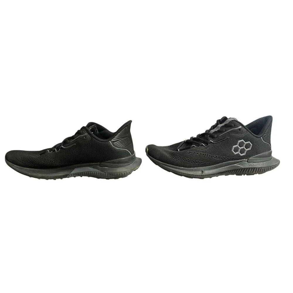 RUDIS Journey Knit Trainer Mens 10 Womens 11.5 Black Sneakers Shoes Athletic
